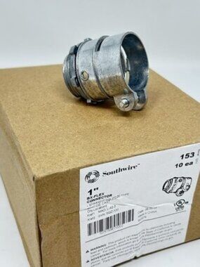 SOUTHWIRE 1" BX FLEX CONNECTOR BOX OF 10 CAT # 153